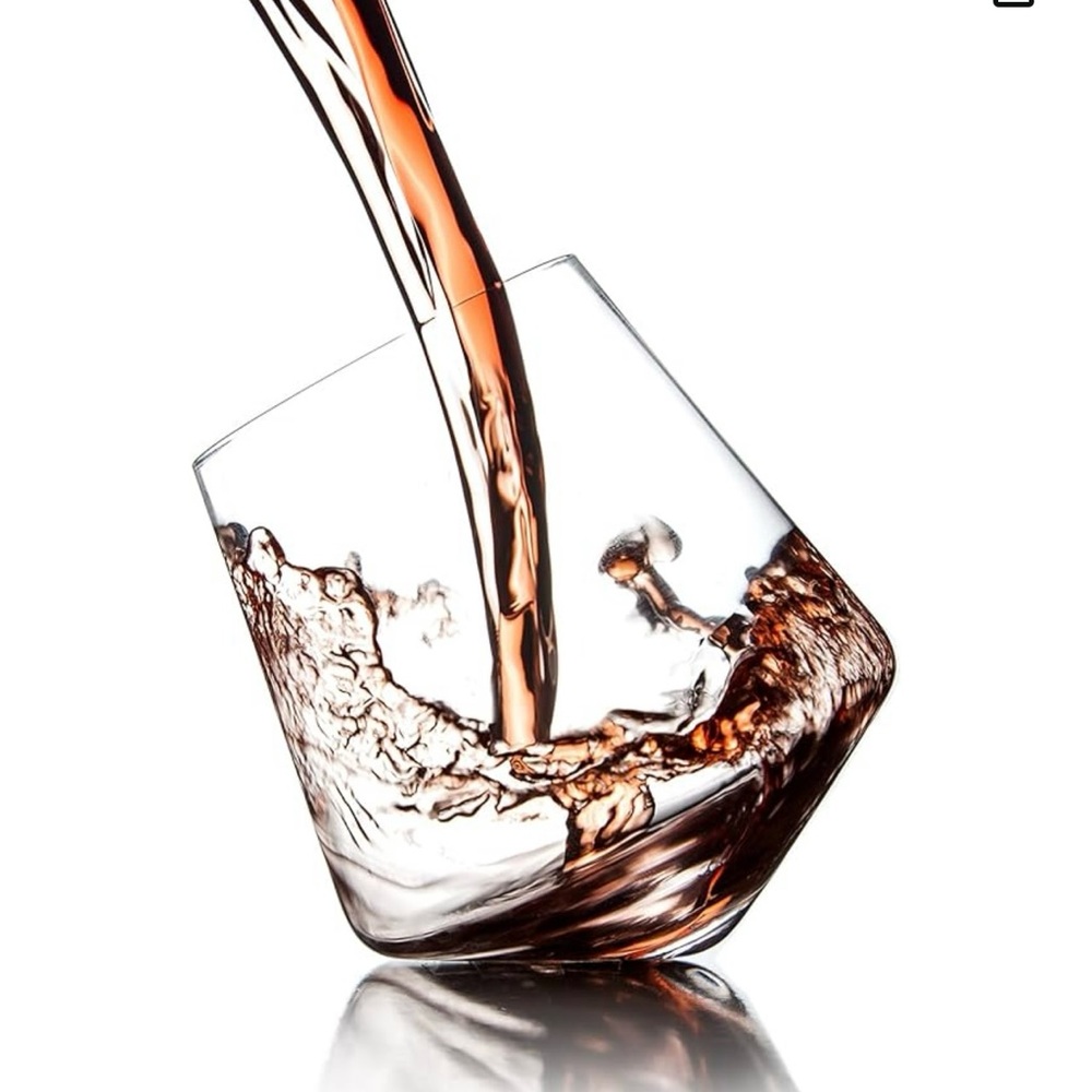 Sempli Cupa-Vino Clear Aerating Wine Glasses, Set of 2